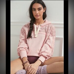 Daily Practice by Anthropologie Robyn Crochet Hoodie, size S